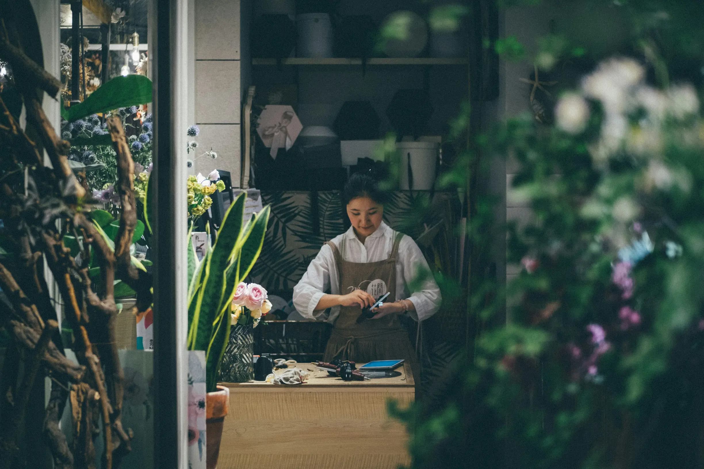 Intérieur de la boutique du Cabinet Vert à Mazamet
